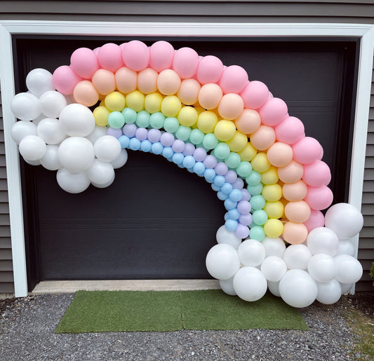 Arche de ballon ''Arc - en - ciel pastel'' - Boutique C'est la fête