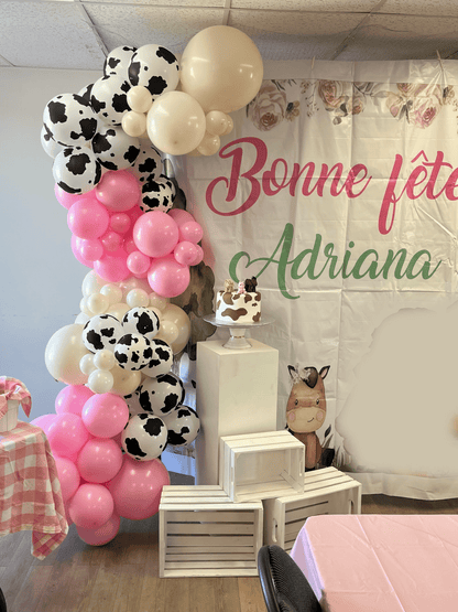 Arche de ballon ''Cowgirl'' - Boutique C'est la fête