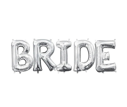 Ballon « BRIDE » argent 34’’ - Boutique C'est la fête