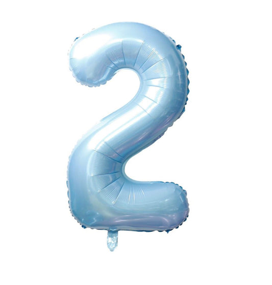 Ballon numéro bleu 40’’ - Boutique C'est la fête