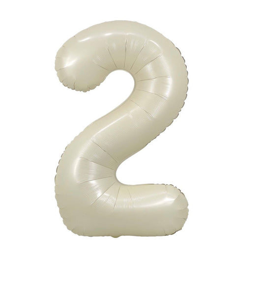Ballon numéro crème 40" - Boutique C'est la fête