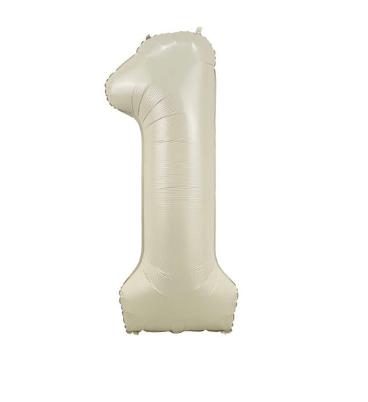 Ballon numéro crème 40" - Boutique C'est la fête