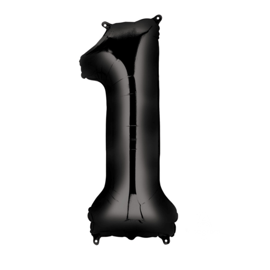 Ballon numéro noir 34’’ - Boutique C'est la fête